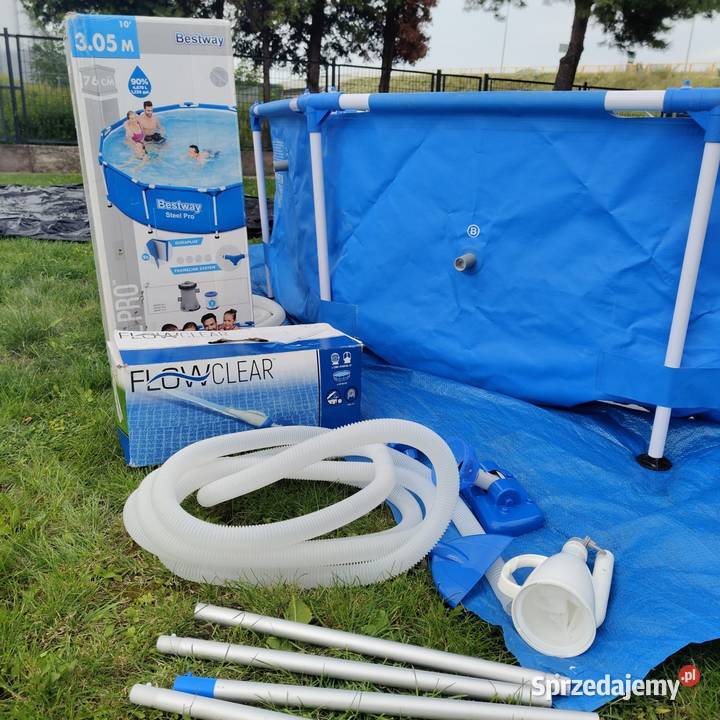 Basen Bestway 56679 pompa odkurzacz pokrywa mata Piastów sprzedam