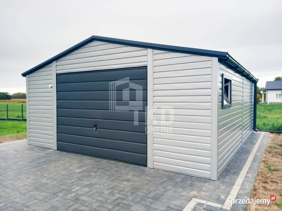Garaż Blaszany 5x6 Brama drzwi okno rynny TKD117 Wieliczka sprzedam