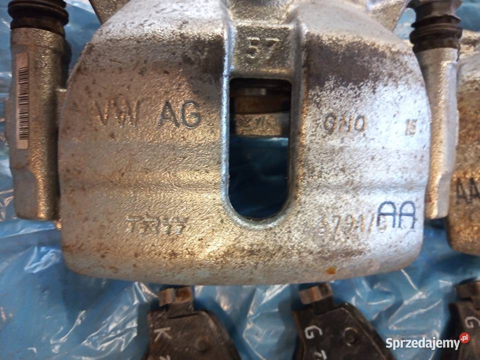 Vw gol 7 orginalne zaciski plus klocki