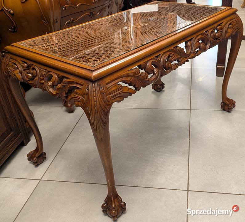 Piękny dębowy stolik na łapachsklep Dąbrowa Dąbrowa Górnicza