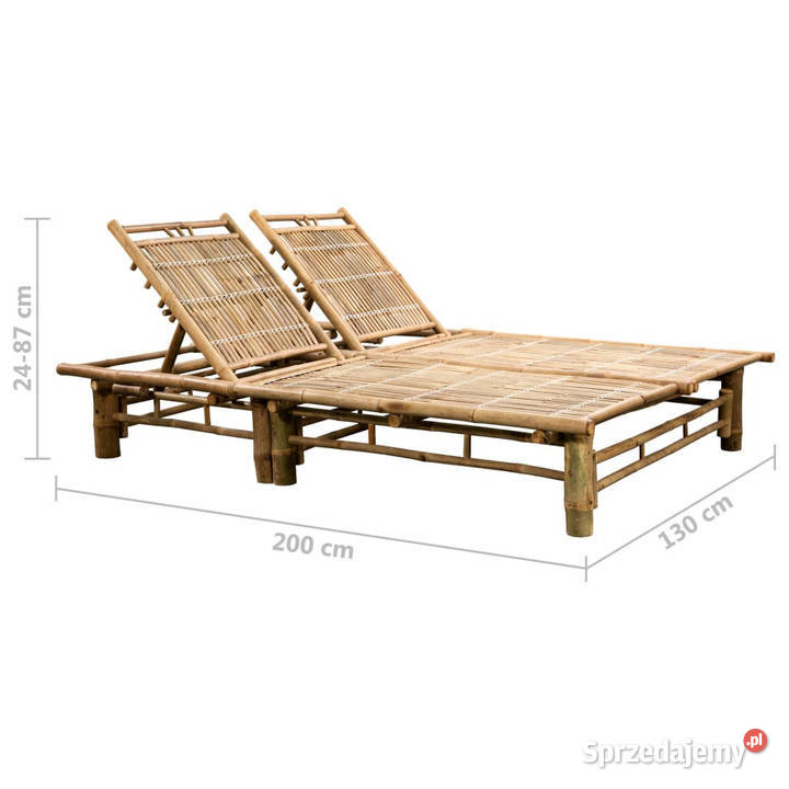 2osobowy leżak z poduszkami bambusowy WM3063954 mazowieckie