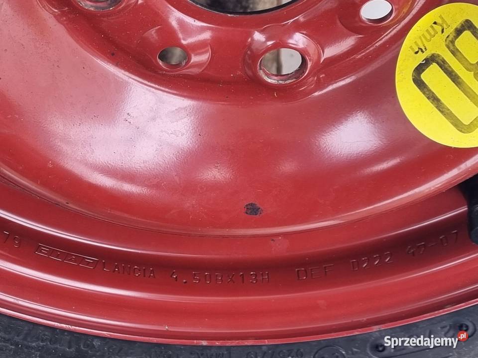 KOŁO DOJAZDOWE Fiat lancia dojazdówka 13580 R13 Chełm