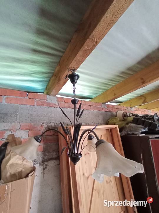 Żyrandol trzy ramienny kłos Pozostałe Jelenia Góra