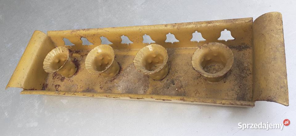 Świecznik świątecznymetalowy4 świecedzwonydo Tuszkowo