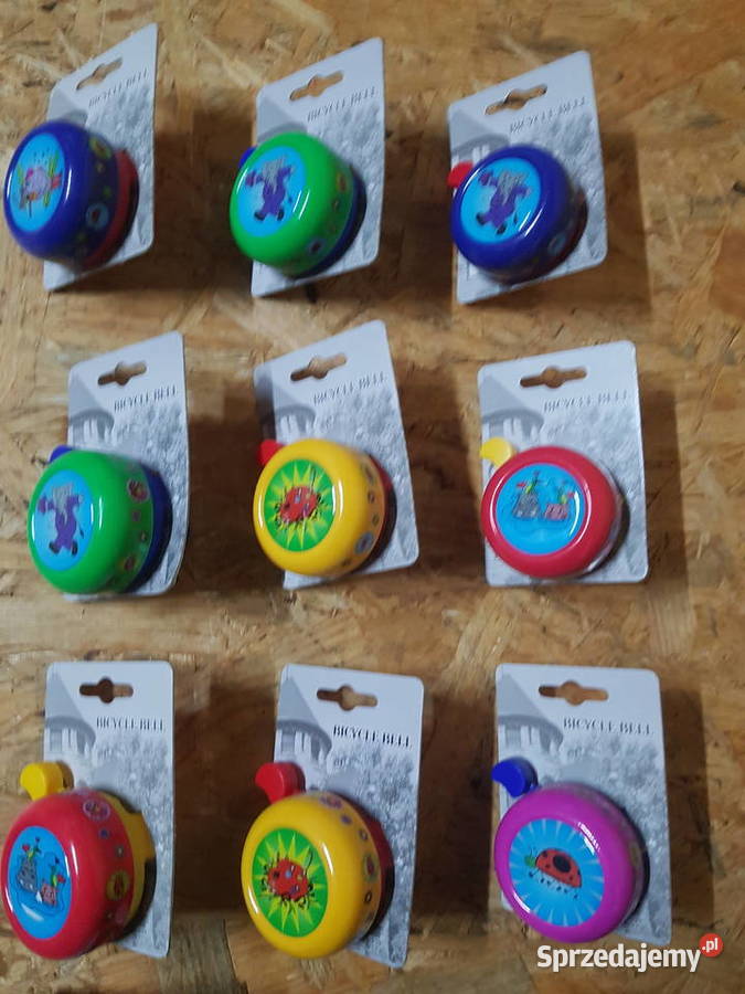 Dzwonek plastal dziecięcy naklejka różne kolory Głogowa