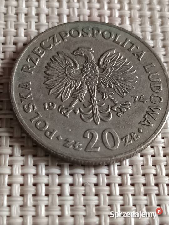 Sprzedam monete 20 zl 1974 r Marceli Nowotko