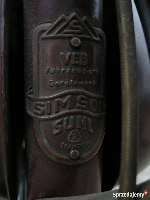 Simson sr2 1958 Oryginał Rok produkcji 1958 Simson Tarnowiec sprzedam