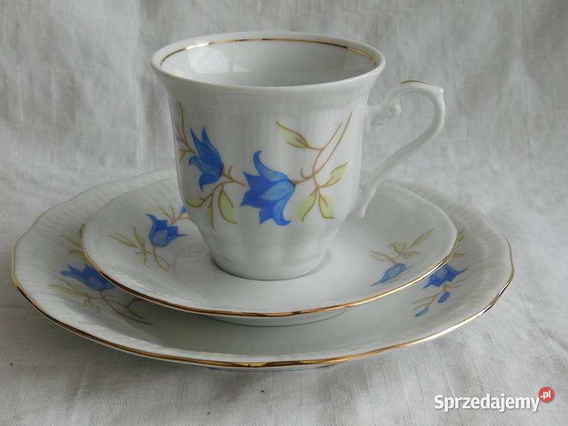Filiżanka trio z talerzykiem Alfreda Blocho 335 Porcelana i szkło zachodniopomorskie Szczecin