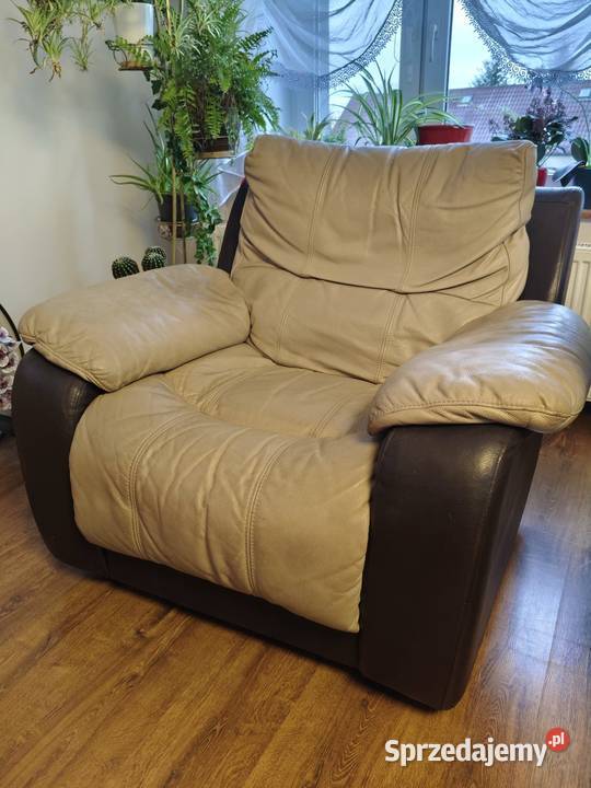 Fotel skórzany relax Ligota Mała
