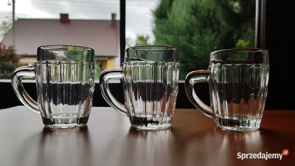 3x kufelek koń pies Ząbkowice stare szkło Dąbrowa Górnicza