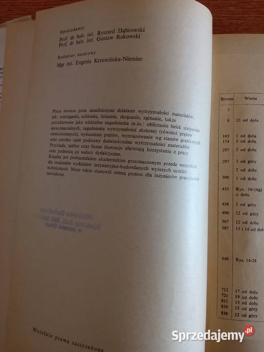Wytrzymałość Materiałów Jastrzębski JMutermilch Wrocław