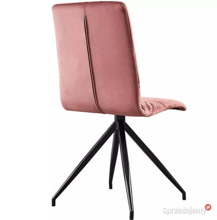 Nowe krzesła Olaf czarno różowe