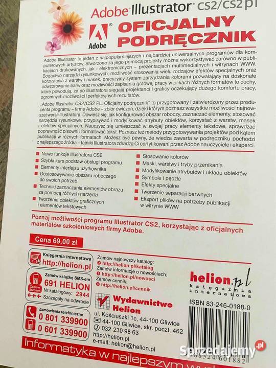 Adobe Illustrator CS2 oficjalny podręcznik informatyka, internet Olsztyn