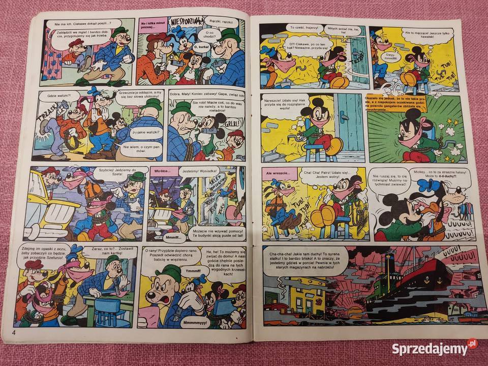 Komiks Mickey Mouse z 1991 r wersja Polska Walt Głuchołazy