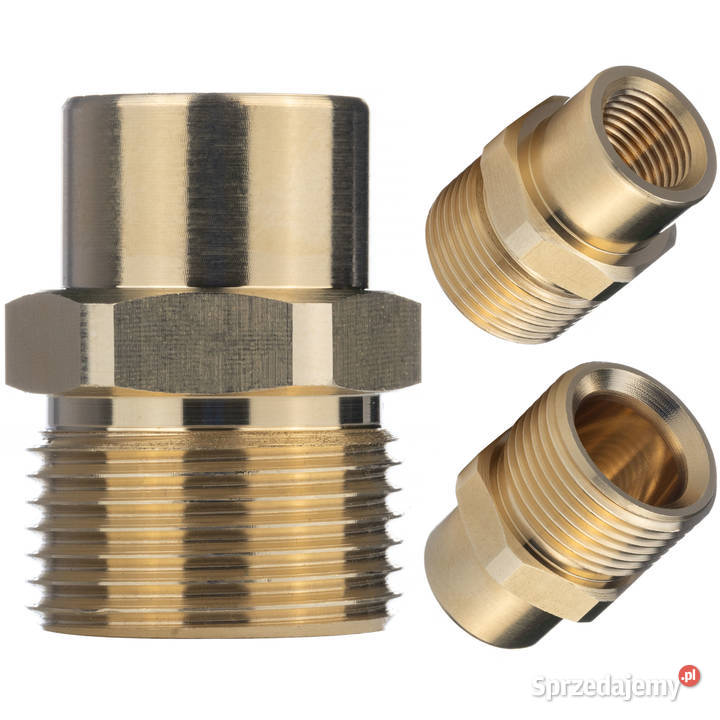 Adapter M22 na 14 Mosiądz do Myjek Kranzle Ludźmierz