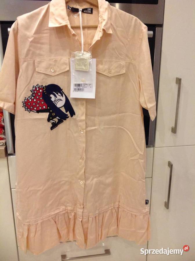 Sukienka Damska LOVE MOSCHINO L Aplikacja NOWA sprzedam