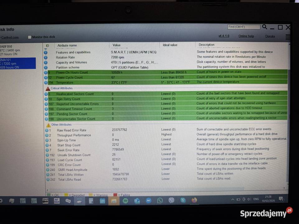 Seagate IronWolf Pro NAS 4TB ST4000NE001 HDD Kuczów