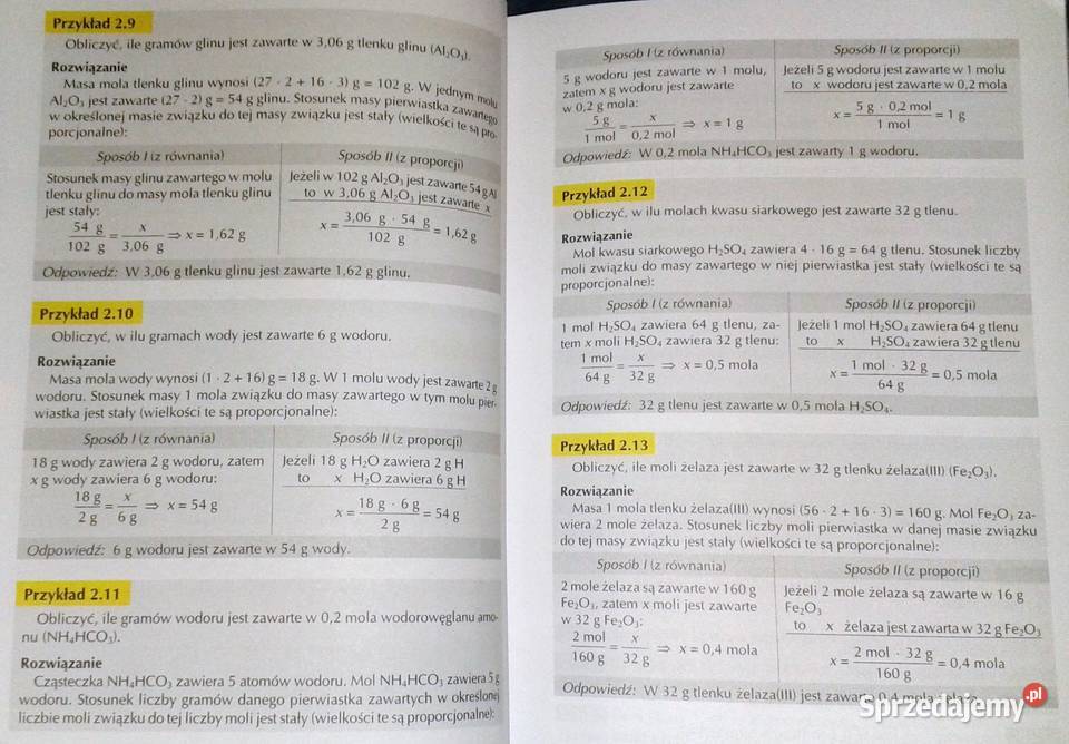 Zbiór zadań z chemii Krzysztof M Pazdro lubelskie Chełm sprzedam