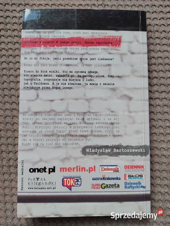 Reporterka Rozmowy z Hanną Krall Jacek Antczak