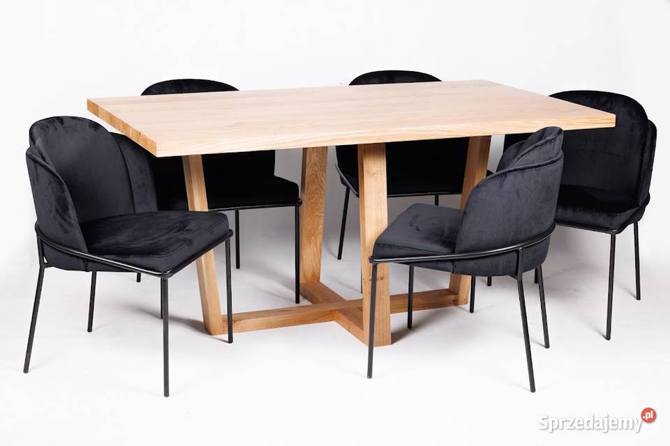 Stół Dębowy TORINO 6 krzeseł POLLY Kraków