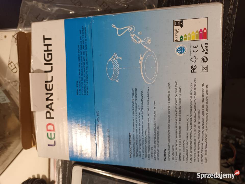 Panel led podswietlenie 6W kwadratowy 12x 12xm małopolskie Kraków