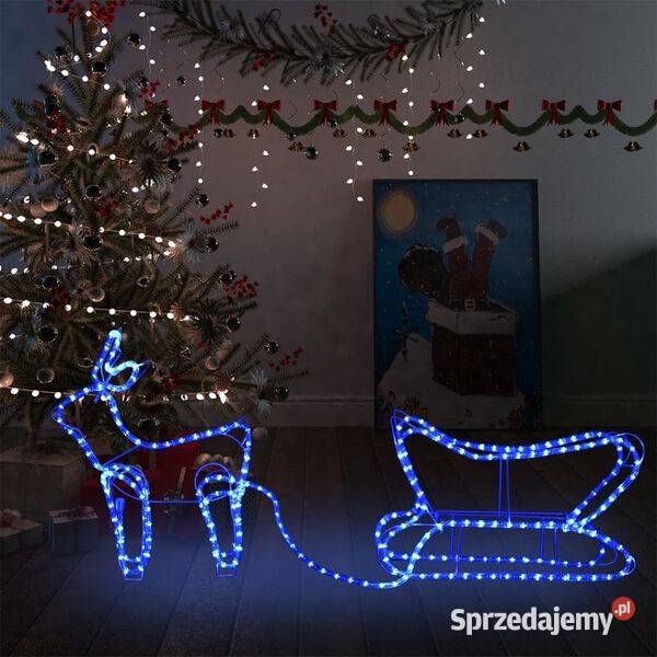 vidaXL Świąteczna dekoracja zewnętrzna renifer i Warszawa