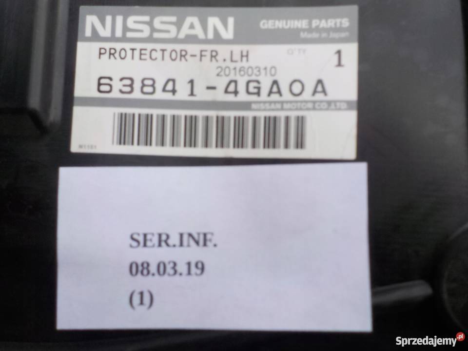 NADKOLE LEWY PRZÓD CZĘŚĆ TYLNA INFINITI Q50 Nowy Tomyśl