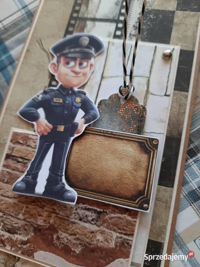 Kartka Policjantki i Policjanta personalizowana Pogonów