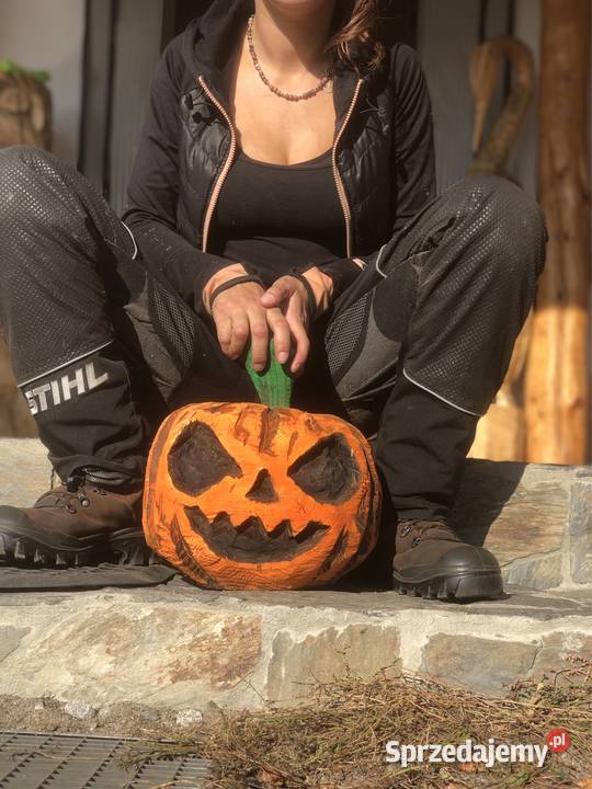 Rzeźba dyni halloween Uskorz Wielki