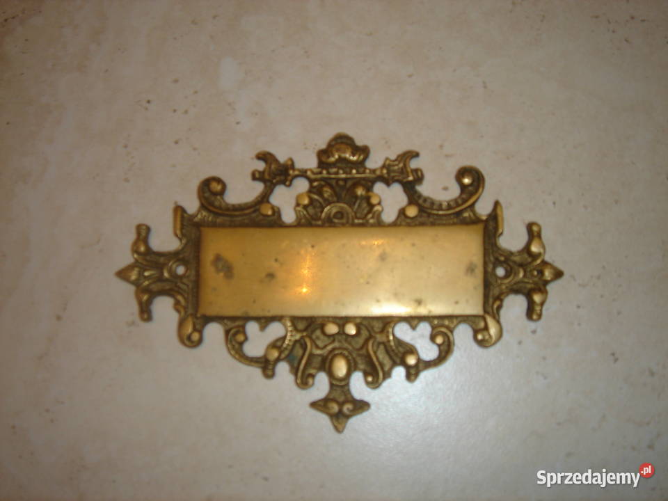 Wizytownik na drzwi stary kolekcjonerski łódzkie