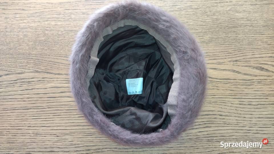 Czapka toczek z angorą brąz Dla kobiet sprzedam