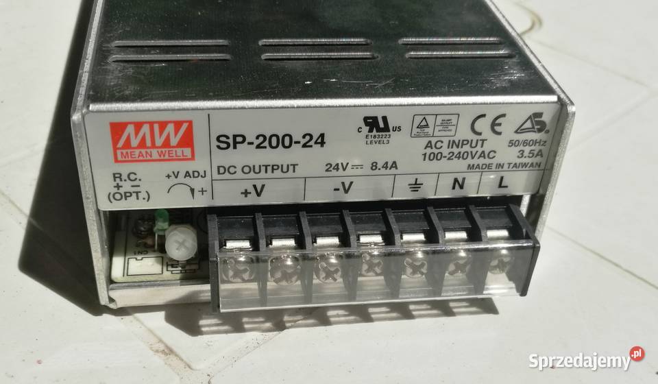 Zasilacz modułowy MeanWell 24V 200W mazowieckie Legionowo sprzedam