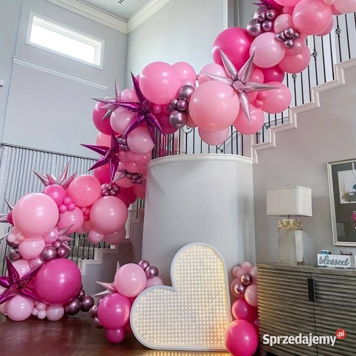 Balony Lateksowe Różowe Zestaw 51 AS Płock