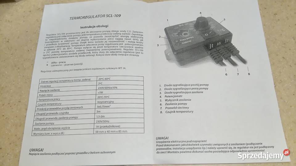 Regulator temperatury SCL109 Kraków sprzedam