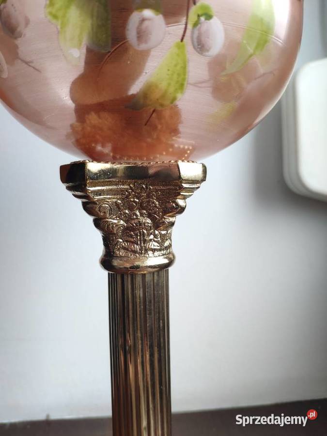Stara francuska lampa naftowa 33 XIX wiek Kraków