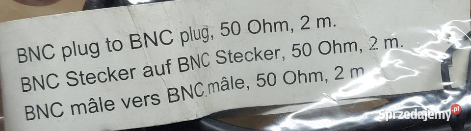 KABEL KONCENTRYCZNY BNC 50 OHM 2M CABLE505