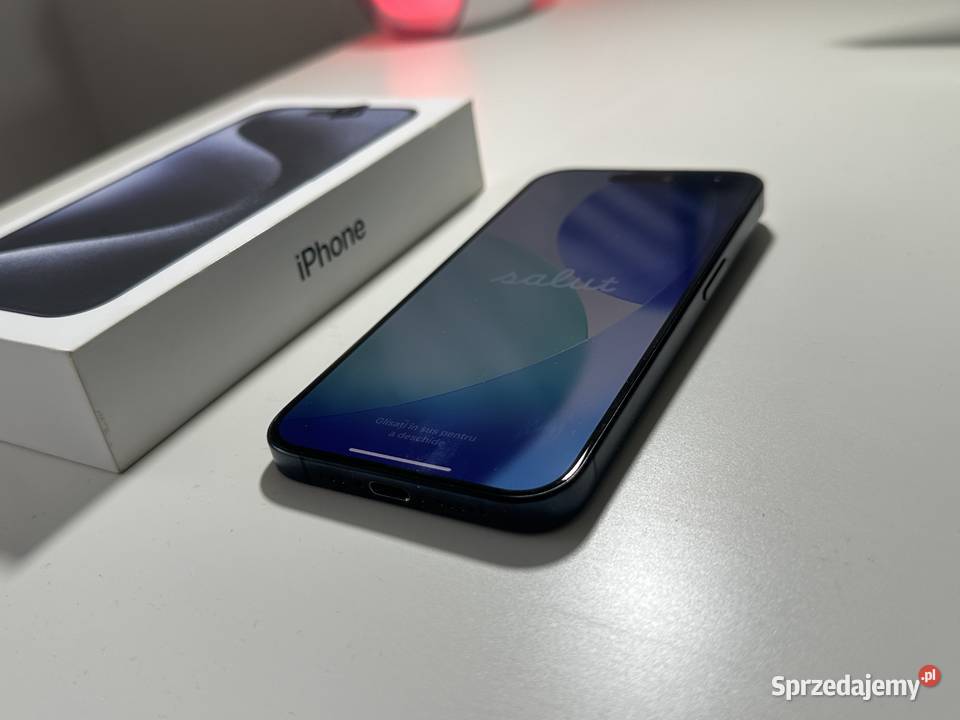 Sprzedam iPhone 15 Pro 128GB Blue Titanium 86 Telefony komórkowe