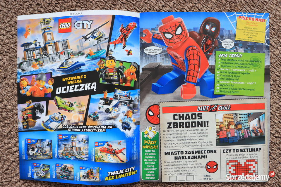 Lego Spiderman gazetka 012024 mazowieckie Warszawa sprzedam