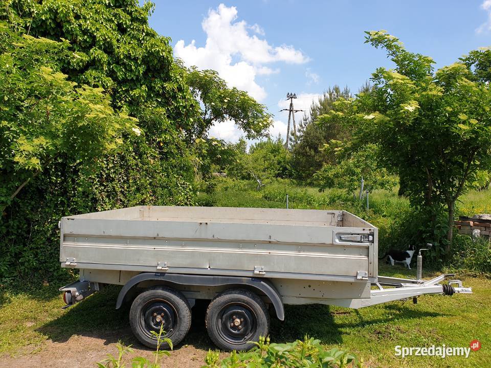 Przyczepa samochodowa dwuosiowa z hamulcem Dzierżoniów