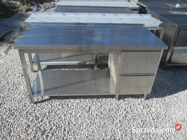 Stół Gastronomiczny Z Półką 2 Szufladami 1607085 Ostrów Wielkopolski