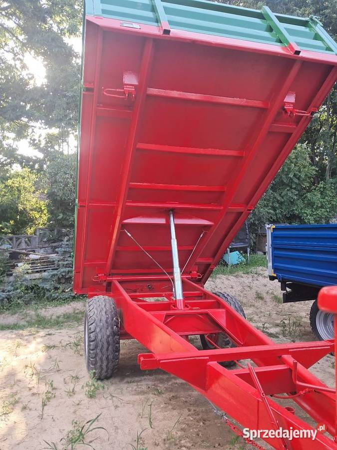 Przyczepa jednoosiowa wywrot kiper na trzy Maszyny rolnicze Łagów