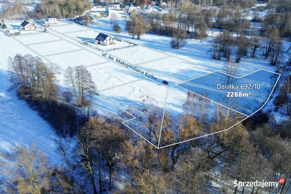Działka rzeką pow 2288 m2 Budy Zosine WZ Sprzedaż