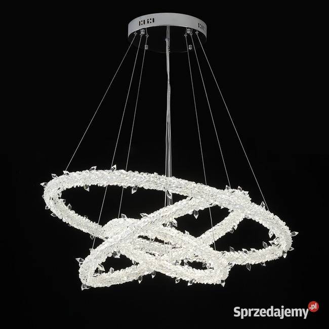 Żyrandol ICE XL Kryształowy LED Srebrny Lampa Warszawa sprzedam