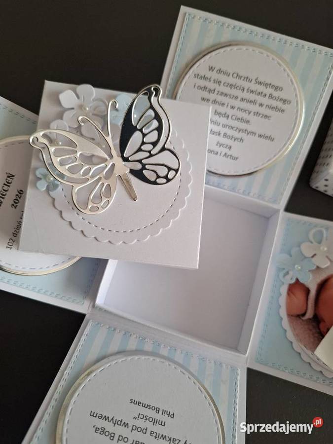 Box z okazji chrztu Rękodzieło śląskie