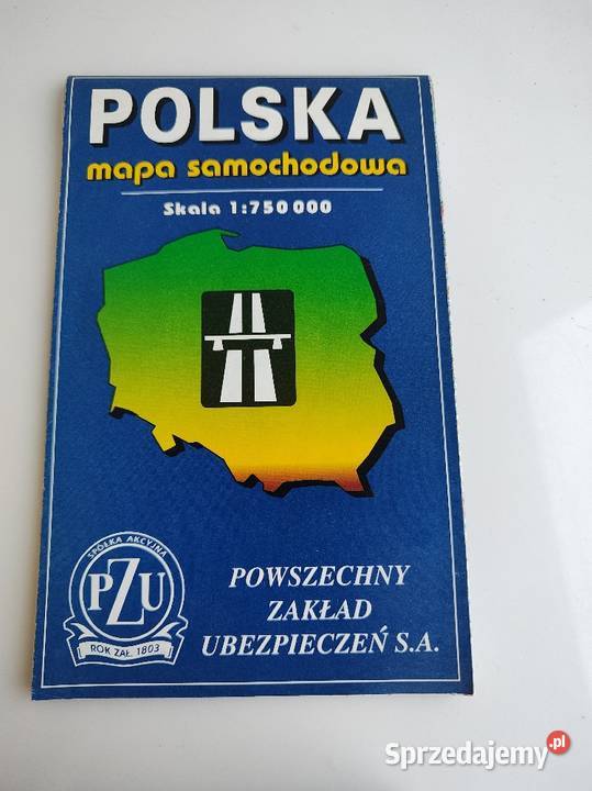 Polska mapa samochodowa Olecko