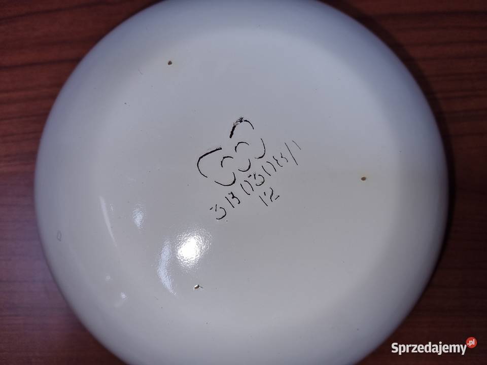 Miska emaliowana nowa 15 litra PRL Lublin