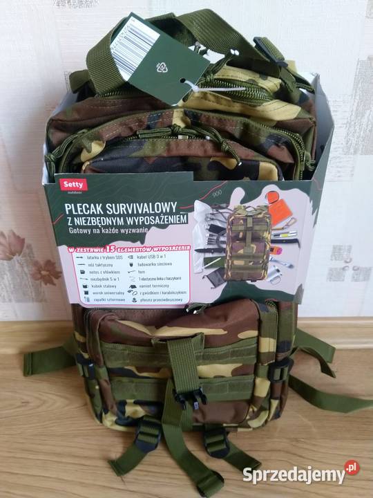 NOWY Plecak Survivalowy MORO z Niezbędnym Torby, plecaki i walizki Zabrze sprzedam