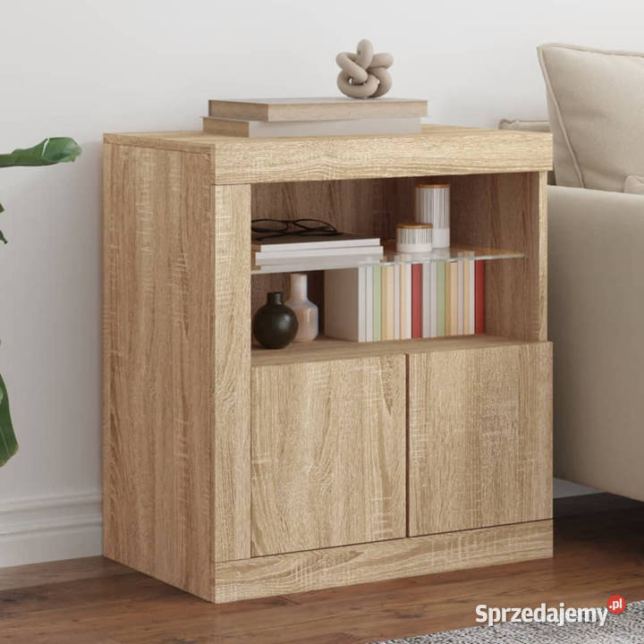Szafka z oświetleniem LED dąb sonoma 605x37x67 Warszawa