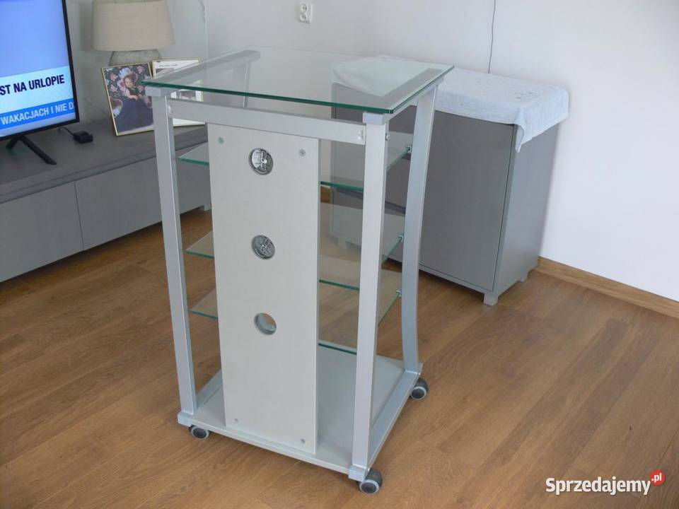 Stolik szafka pod sprzęt audio szkło Jasło