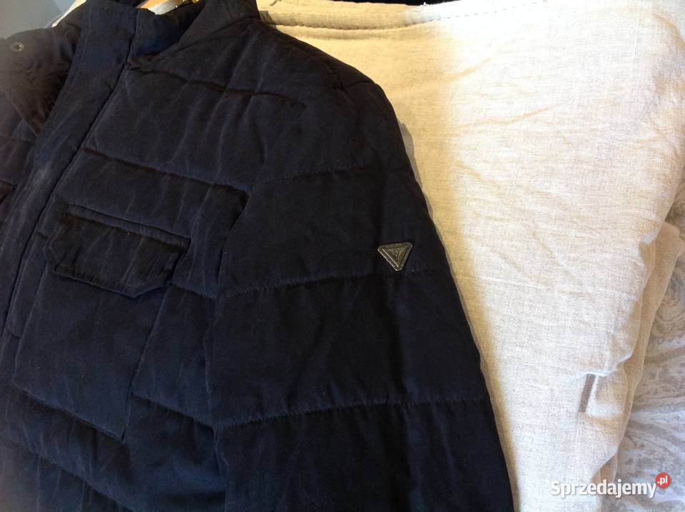Kurka Przejściowa Męska GUESS L XL Czarna Wiosenna/Jesienna  Nowa Sól